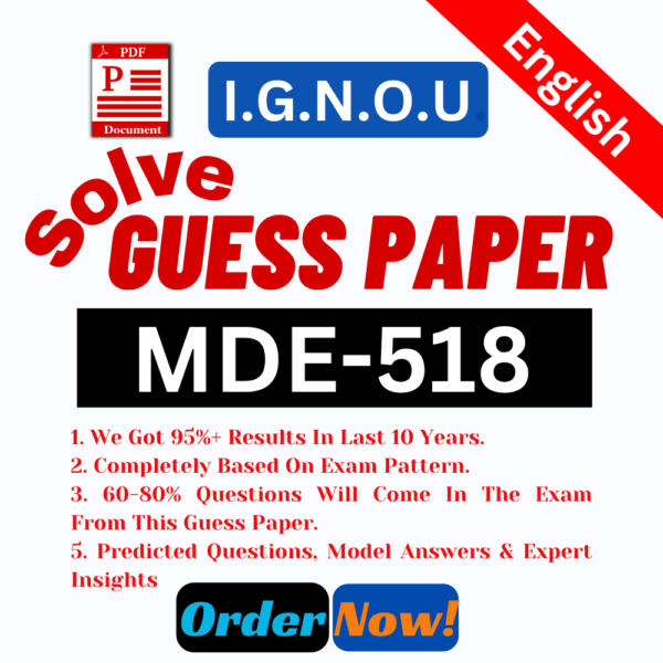 IGNOU MDE-518