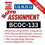 BCOC-133 E 2025-2026