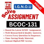 BCOC-131 H 2025-2026